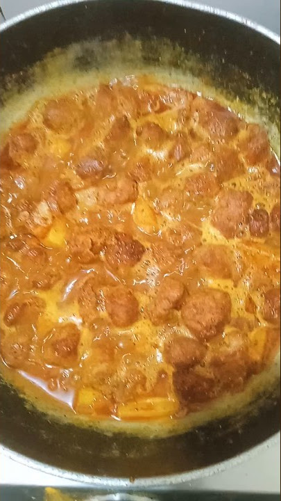 Tasty Sofa Chunks 🤩 #tasty #youtube #viralvideo #indianfood #akanksha ❤️ #curry