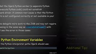 Details Fixing Python worker failed to connect back Error in Apache Spark createDataFrame News