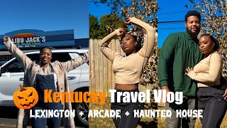 Kentucky Travel Vlog | Lexington + Arcade + Haunted House | LOAFERETTE