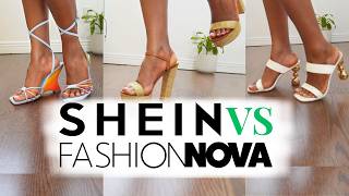 SHEIN & FASHION NOVA SHOE HAUL | 6 Sandals That Look Expensive | Comfortable and Affordable Heels
