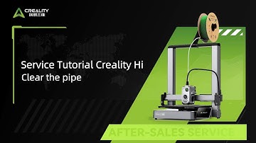 Service Tutorial Creality Hi Clear the pipe