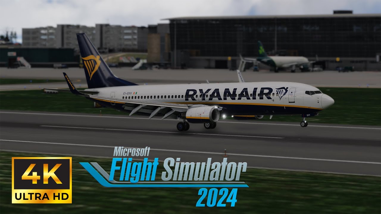 MSFS2024 | FULL FLIGHT | Ryanair PMDG 737-800 | Stansted to Cork | 4K
