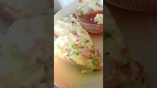 Bread Pizza : 2 Minute Pizza At Home #shorts #short