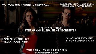 Everyone assuming Stefan and Elena are back together for 5 Minutes 4 Seconds straight