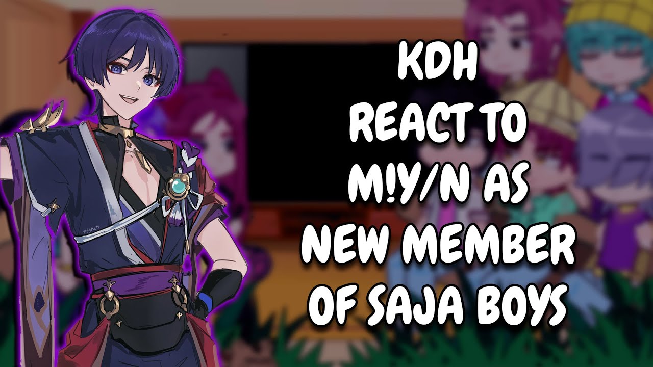 KPop Demon Hunters React To M!Y/N As New Member Of Saja Boys As Scaramouche || Gacha React