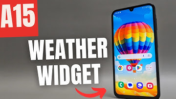 Samsung Galaxy A15 5G - Weather Info Widget on Home screen ( How to add & Customize)