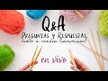 Preguntas y respuestas de tejido a palillo y crochet