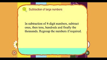 Explore Math Class 4, Unit 02, 06 Subtraction of large numbers