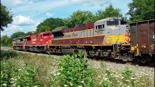 Perfectly Scripted - CP 235 with Two Heritage Units at Waterloo St., London, ON on August 6, 2020