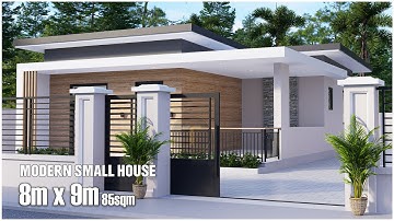 Simple and Modern Small House | 8m x 9m with 2Bedroom (Modern Home)