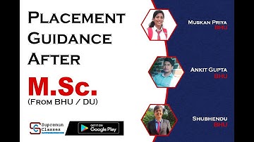 Placement Guidance After M.Sc. | BHU | DU | Supremum Classes