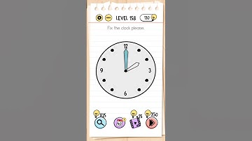 Fix the clock ⏰️  please | Brain 🧠 out 1 | Level 158 #brainout #subscribe #shorts #viral