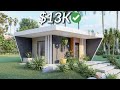 (6x7 Meters) Modern Tiny House Design | 1 Bedroom House Tour