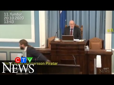 MP runs for cover as earthquake shakes Icelandic Parliament