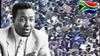 Peter Mokaba chanting South African struggle songs