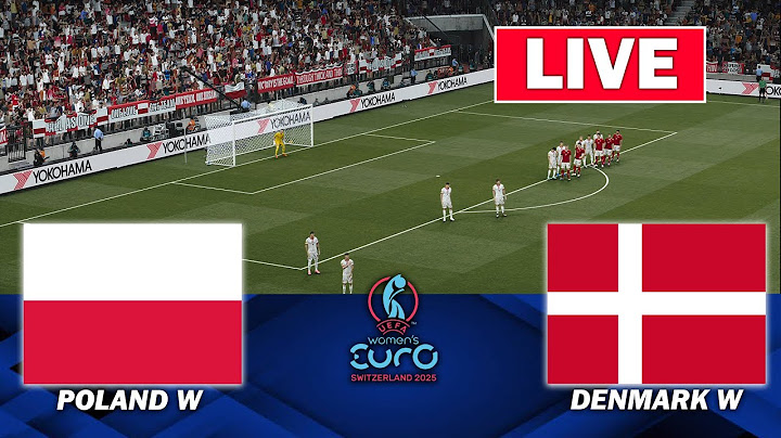 🔴LIVE : Poland W vs Denmark W |  European Championship 2025 | Full Match Streaming |