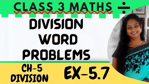 Division Word Problems | Framing Story Problems | CH 5 Division Ex 5.7 | Class 3 Maths | Part 8