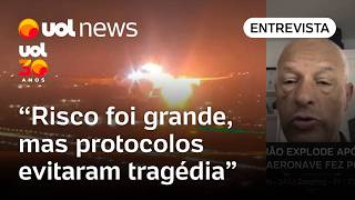 Motor De Avião Explode Em Guarulhos Risco Foi Grande Protocolos Evitaram Tragédia, Diz Perito