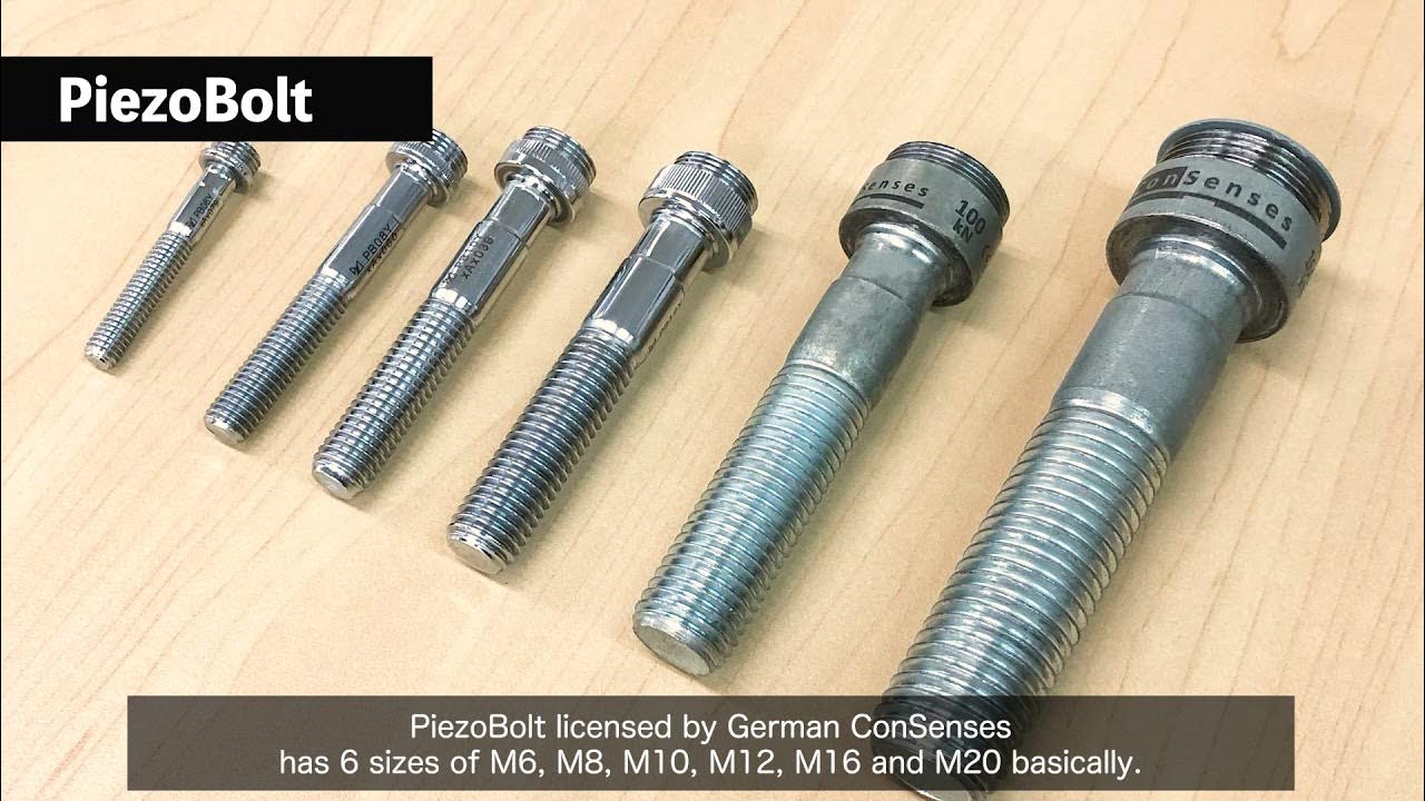 【ENG】A piezoelectric load sensor,PiezoBolt YouTube