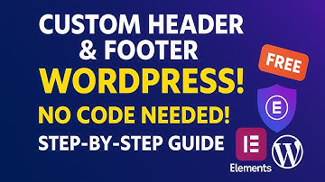 How to Create Headers & Footers in Elementor Free (Using ElementsKit) | 2025 Tutorial