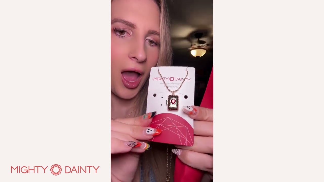 Red Heart Book Photo Necklace | A Tiny Book, A Big Story 