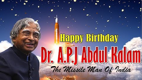 Dr. APJ Abdul Kalam Birthday Whatsapp Status |Abdul Kalam Birthday Status |World Students Day Status