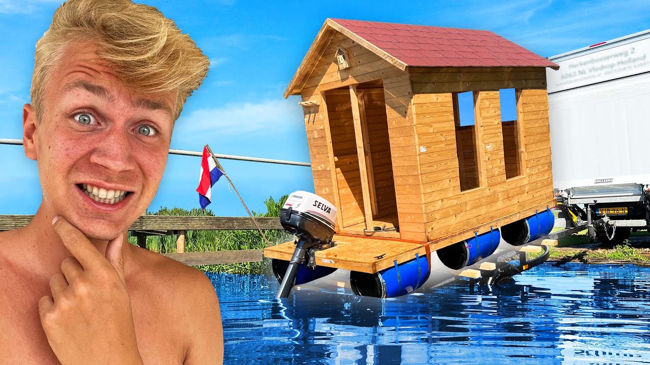 EINDELIJK VERDER MET BOOT BOUWEN! (de motor moet er af...) #21