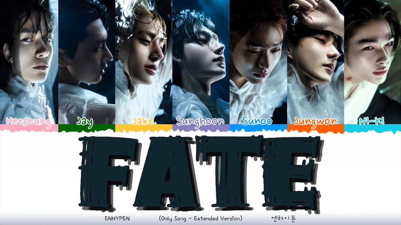 ENHYPEN 'Fate' (Only Song - Extended Version) Colour Coded Lyrics