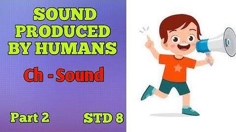 Sound produced by humans Class 8//Chapter - Sound Part 2//The Numerical