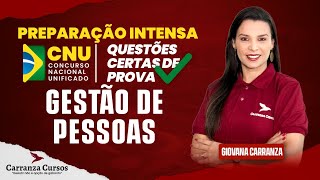 CNU - Gestão de Pessoas - Questões - Concurso Nacional Unificado