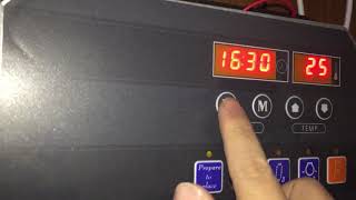 How to turn the Sauna Heater Controller on automatically.