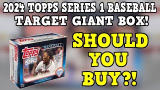 SHOULD YOU BUY?! 2024 Topps Series 1 Baseball Target Giant Box Opening!