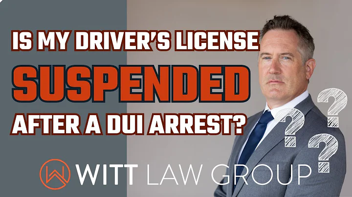 Is My Drivers License Suspended After A DUI Arrest? | Washington State | #dui #license #duilawyer
