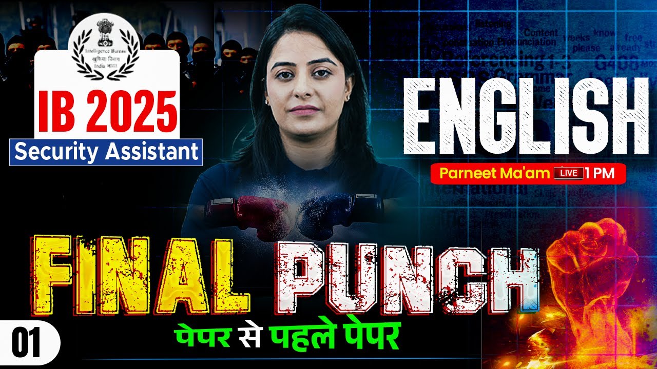 IB Security Assistant Question Paper | IB Security Assistant Classes 2025 | by Parneet Ma'am #1