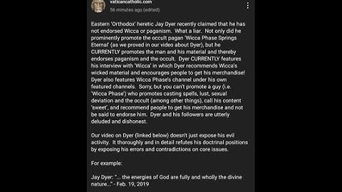 Jay Dyer is a pagan and anyone who disagrees is lying unironically