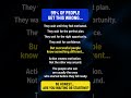 99% of People Get This Wrong... | Success Mindset #shortvideo #usashorts #english