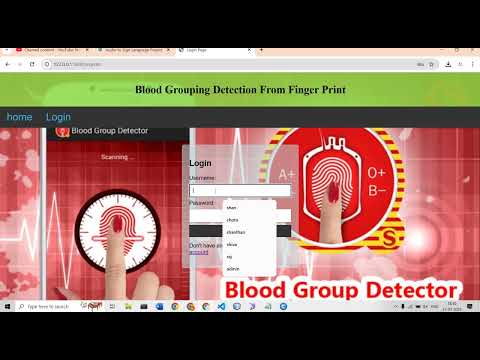 Blood Grouping Detection From Finger Print Using Deep Learning
