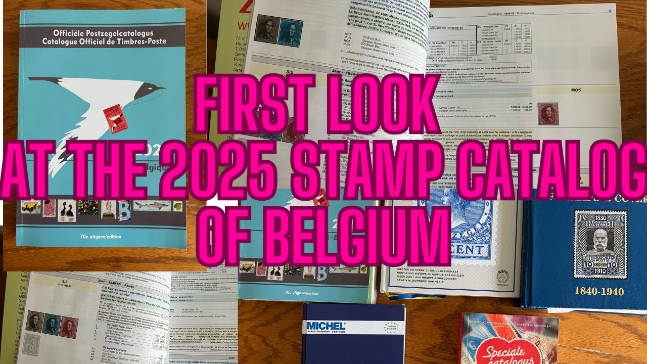 First look at the 2025 Belgium stamp catalog 🇧🇪