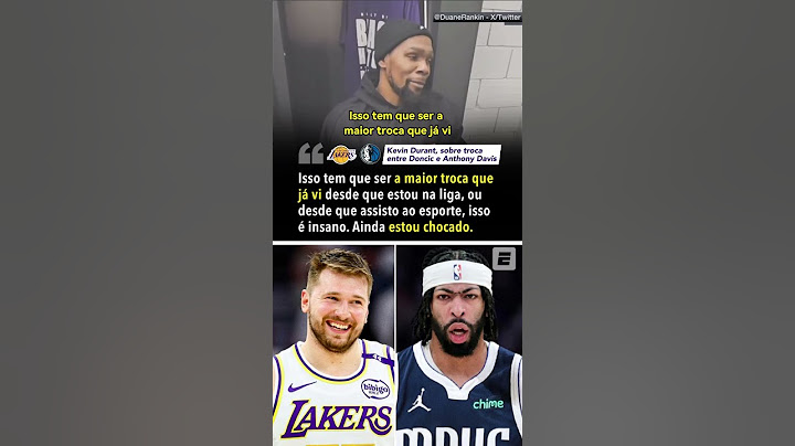 'A MAIOR TROCA QUE JÁ VI' 🤯🤯🤯 Kevin Durant está 'chocado' com a troca entre Doncic e AD! #shorts