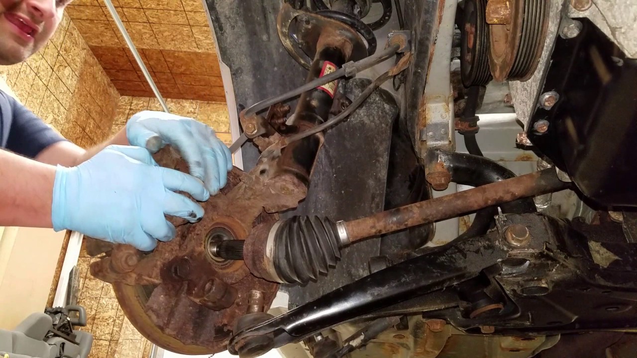 How to install / repair a front wheel drive cv shaft boot YouTube
