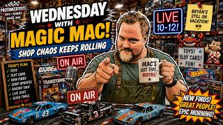 Wednesday with Magic Mac! Shop Chaos Keeps Rolling
https://protinkertoys.com/
Wednesday with Magic Mac! Shop Chaos Keeps Rolling
Magic Mac is back for Wednesday, and the Protinkertoys morning show keeps rolling! Bryan may still be away in vacation mode, but Mac is holding down the shop with toys, slot cars, hobby talk, shop updates, and whatever kind of midweek chaos pops up between 10 and 12.
By now, Mac is starting to settle into the rhythm â or at least pretending he has everything under control. The shelves are packed, the slot cars are ready, the toys are calling, and the Protinkertoys community is here to keep him company while Bryan enjoys the beach life.
Hang out with us live from our family-owned toy and hobby shop in Wayne, Ohio, for a fun Wednesday morning stream full of laughs, collectibles, racing talk, surprises, and Magic Mac keeping the show alive one livestream at a time.
https://protinkertoys.com/
#Protinkertoys #MagicMac #WednesdayLive #ToyShop #HobbyShop #SlotCars #ShopChaos #Livestream #FamilyOwned #WayneOhio
Please be advised this Livestream is for fun. We will when we can answer questions but we can not guarantee that we will answer all your questions because we are busy at work. You are welcome to email us at Professtinker@gmail.com
Facebook Fan Club: www.facebook.com/groups/protinkertoysfanclub/
#ProTinkerToys #SlotCars #Slotcar
Blog: https://protinkertoys.com/blogs/toys-and-more
Contact Us: https://protinkertoys.com/pages/contact-us
About Us: https://protinkertoys.com/pages/about-us
Shipping: https://protinkertoys.com/pages/shipping Wednesday with Magic Mac! Shop Chaos Keeps Rolling