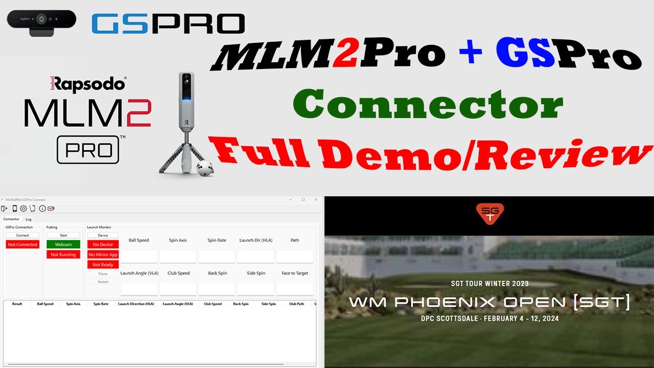 GSPro + MLM2Pro Connector v32 Changes Everything! Play Sim Golf Tour on ...