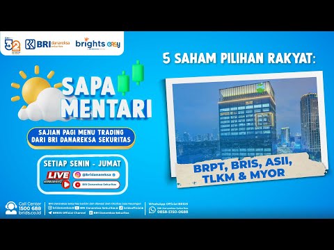 Sapa Mentari 4 July 2024 : Saham Pilihan Rakyat BRPT, BRIS, ASII, TLKM, MYOR