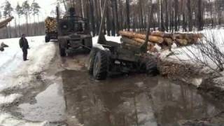 Экстримальная работа водителей в лесу