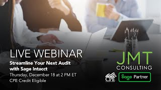 Streamline Your Next Audit with Sage Intacct