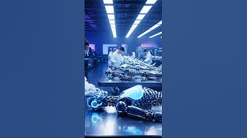 Humanoid Robot Awakens in Futuristic Factory (Cinematic 8K)