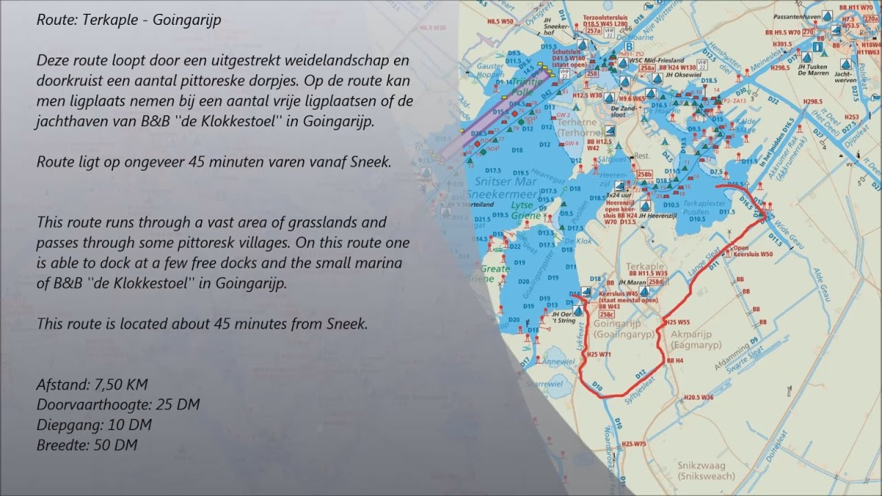 Canal routes (Friesland) Terkaple Goingarijp YouTube