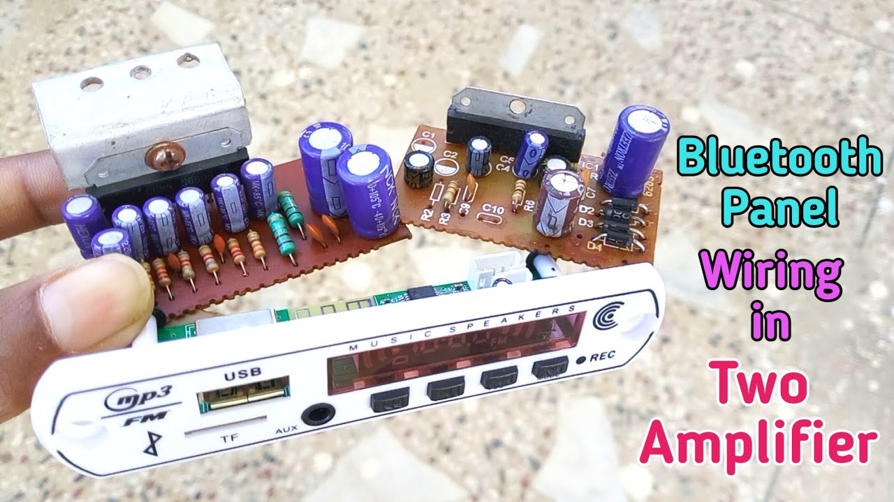 एक Module को दो Amplifier में कैसे जोडे?🔥One Bluetooth Panel wiring in two Amplifier ✔️