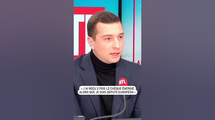 Jordan Bardella a reçu 2 fois le chèque énergie