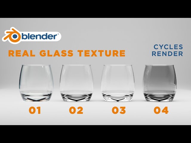 Real Glass Texture Blender Tutorial (Quick Blender Tips) - Wenbo Zhao